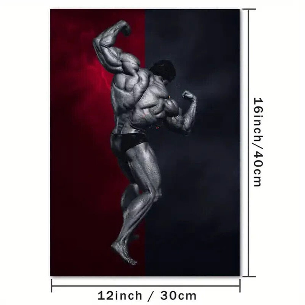Arnold Schwarzenegger Muscle Man Canvas Art Print 12" X 16" New! Style Your Walls